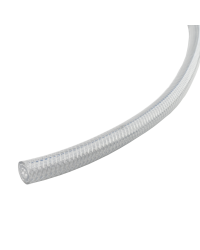 HOSE, 1/4IN ID, HEAVY WALL PVC, CLEAR BRAIDED