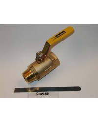 VALVE, BALL, 1IN NPTF-M, 600 PSI, BRASS