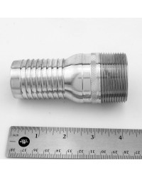 NIPPLE,"KING" COMBINATION 1-1/2NPTMx1-1/2 BARB,ST