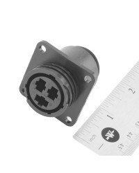 RECEPTACLE HOUSING, SOCKE T, WITH SQUARE FACE MOUNT