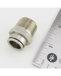 FITTING, PUSH-IN,1/2 TUBE x1/2NPTM, BRASS