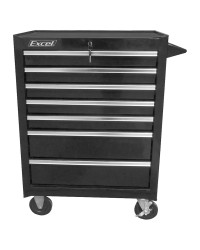 TOOL CHEST, BLACK, 7 DRAWERSWITH BALL-BEARING SLIDES